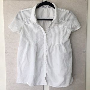 prAna white blouse sz M